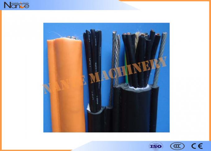 Preto ou cinza liso do cabo distribuidor de corrente da costa lisa misturada do cobre do cabo elétrico do PVC 0